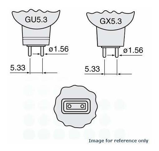 WATTS 150 Base GX5.3 GX5.3 USHIO 1000306 MR16 JCR JCR21V-150W Volts 21 GU5.3 Base