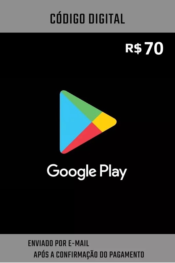 Gift Card Digital Google Play R 100 - roblox gift card mercado livre