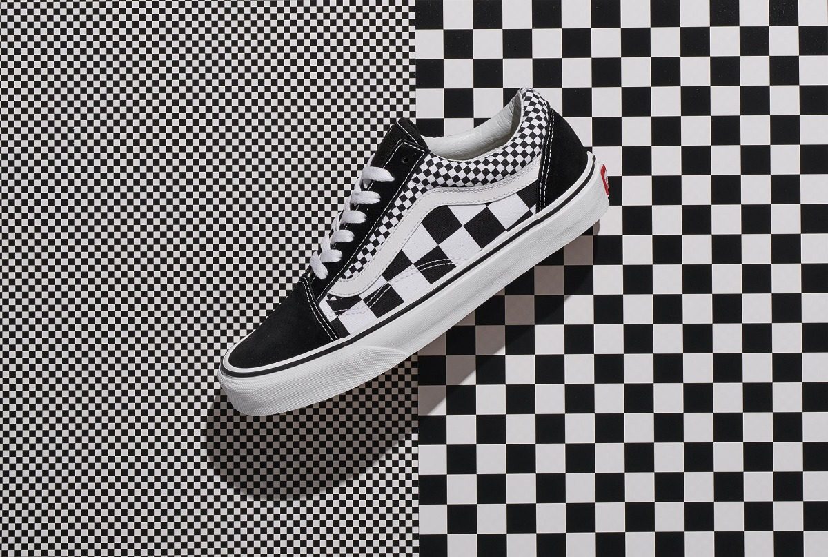 vans old skool con cuadros