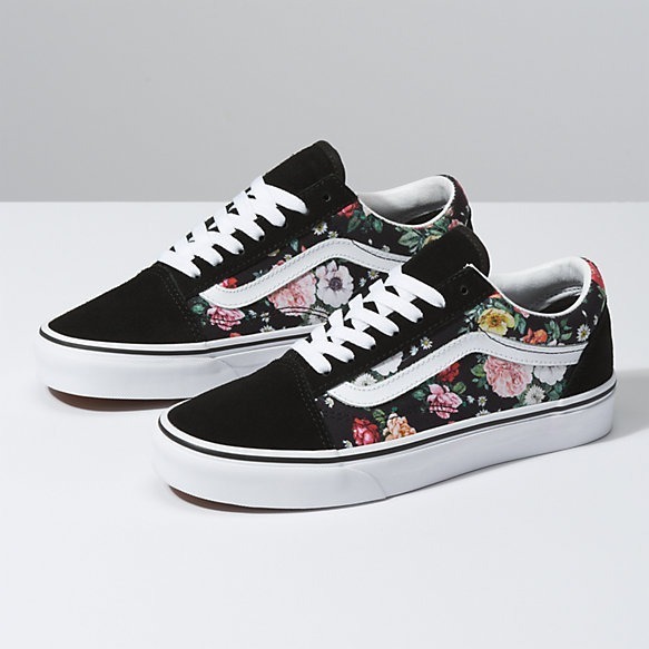 zapatillas vans mujer con flores