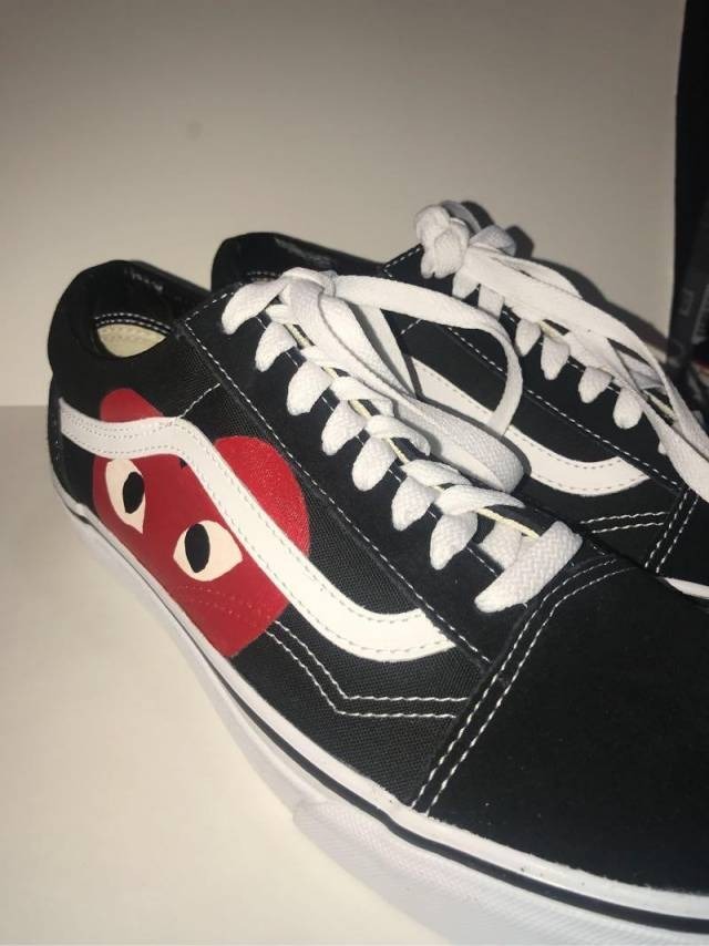 vans old skool x comme des garcons