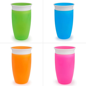 Vaso de acero inoxidable color azul Munchkin Miracle 360/° 296 ml
