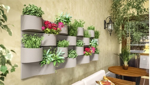 Vaso Parede Polietileno Cimento Decoraç u00e3o Jardim Jardinagem R$ 130,00 em Mercado Livre -> Decoração De Jardim Com Vasos Vaso Parede Polietileno Cimento Decoraç u00e3o Jardim Jardinagem R$ 130,00 em Mercado Livre -> Decoração De Jardim Com Vasos