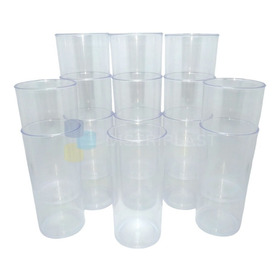 Vasos De Plástico Transparente Vasos Acrílico Alto 250ml X50