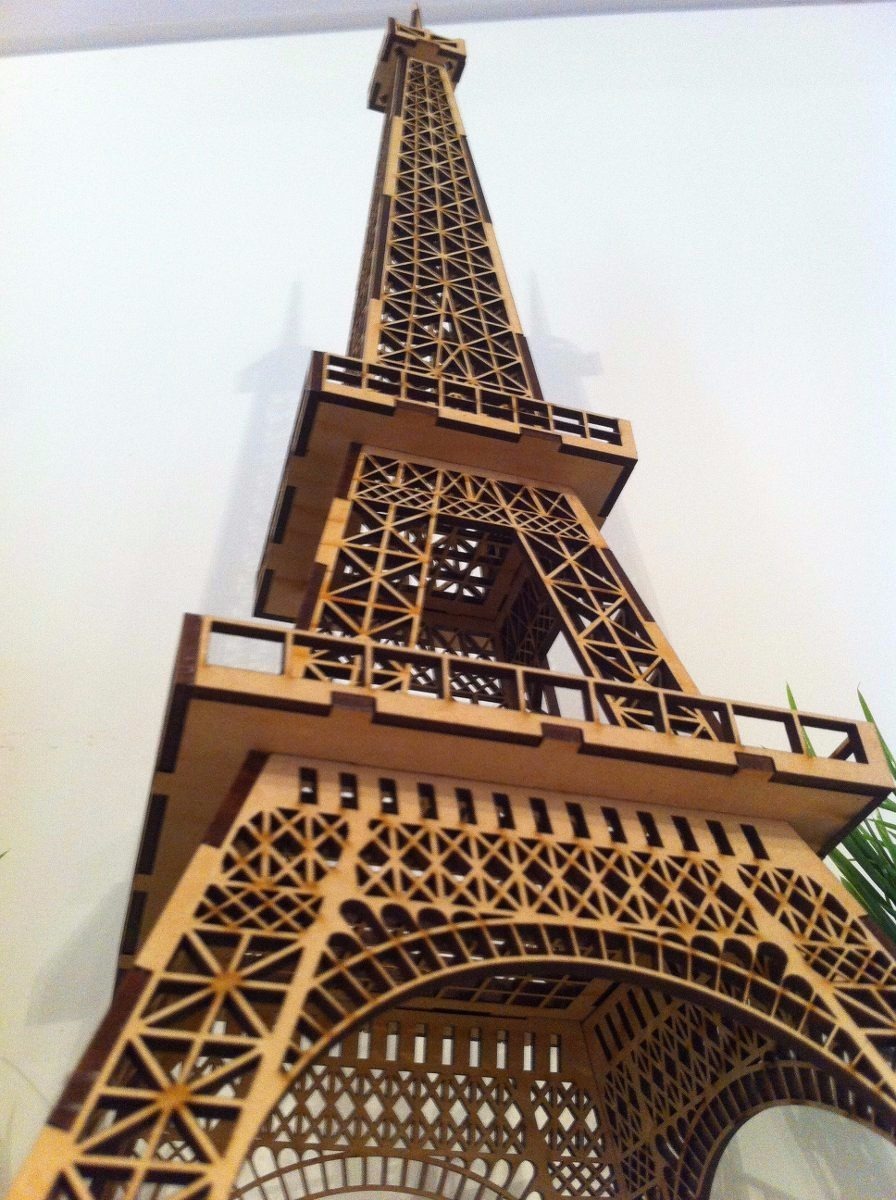Vector Corte Laser Torre Eiffel - $ 30.00 en Mercado Libre