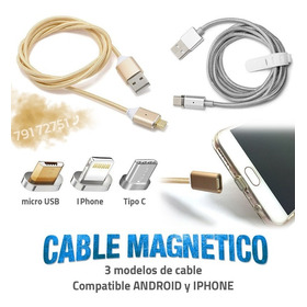 Vendo Cable Magnetico Micro Usb iPhone Tipo C