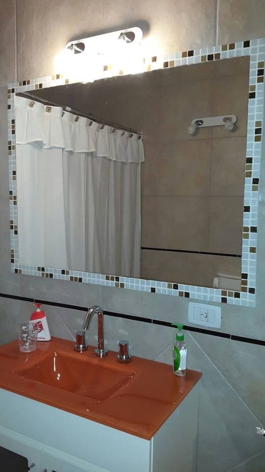 Espejos venecitas 60x40 decoracion 590,00 en mercado libre Decoración Venecitas baño