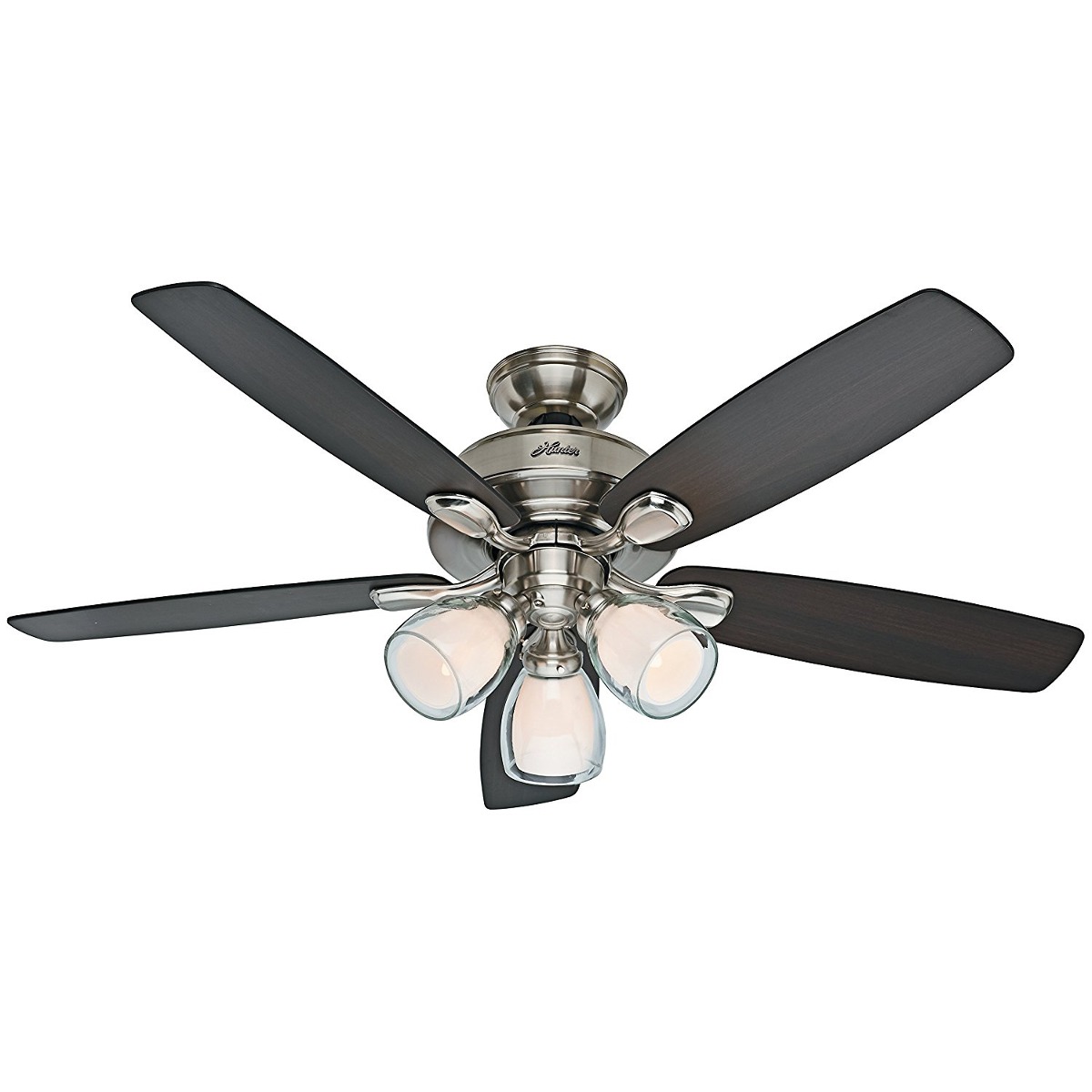 Ventilador Abanico Aire Hunter 52 Dual Glass Light