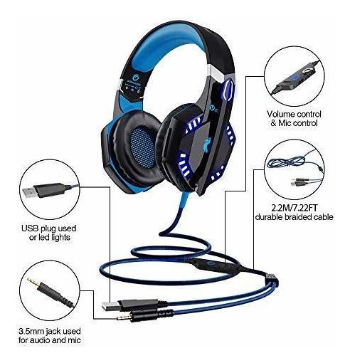 Versiontech. G2000 Pro Gaming Headset GMgh7 SILVERCREST Headset – Gold Jack plug NZiyZ