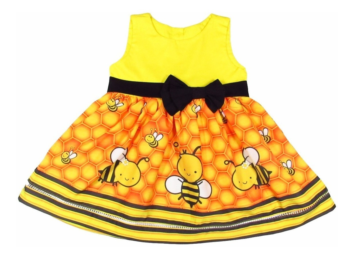 vestido da abelhinha infantil