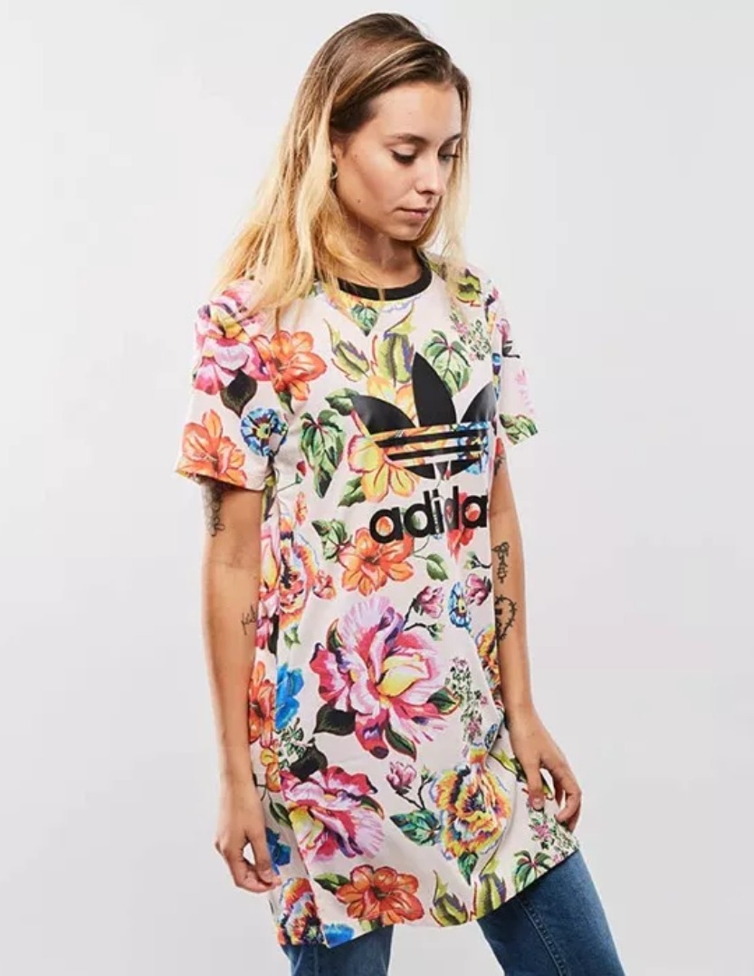 Vestido adidas De Flores Original Vestido adidas De Flores Original