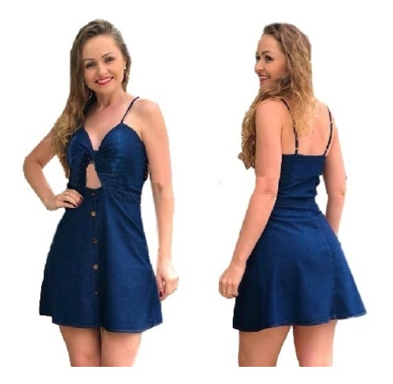 vestido curto de alça fina