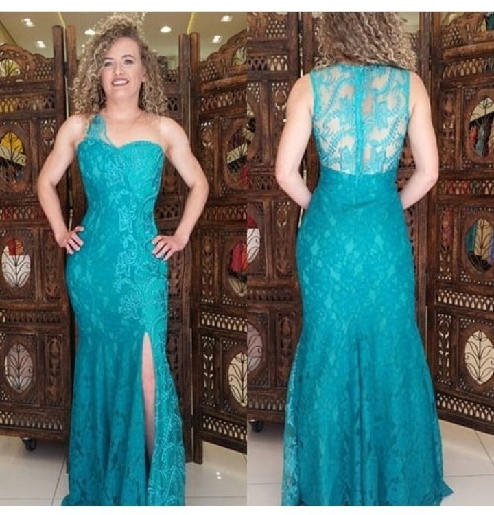 vestido de madrinha verde tiffany mercado livre