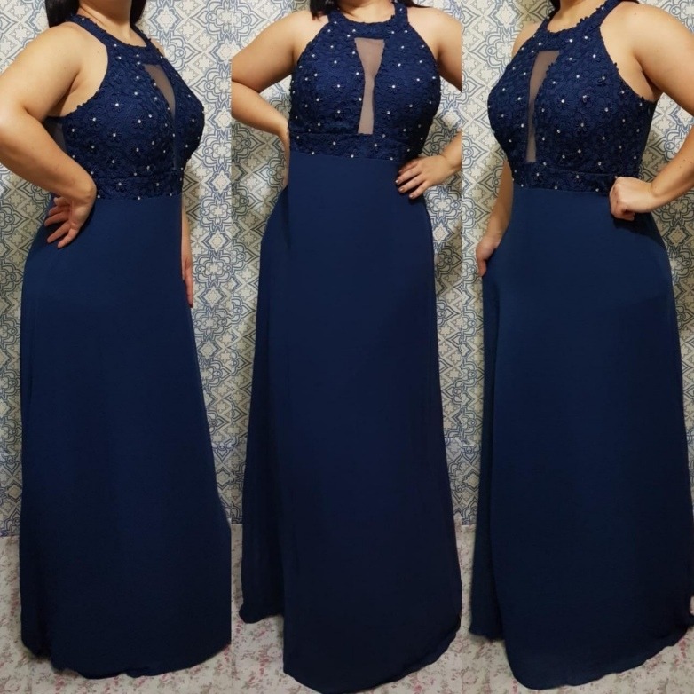 vestido festa plus size barato