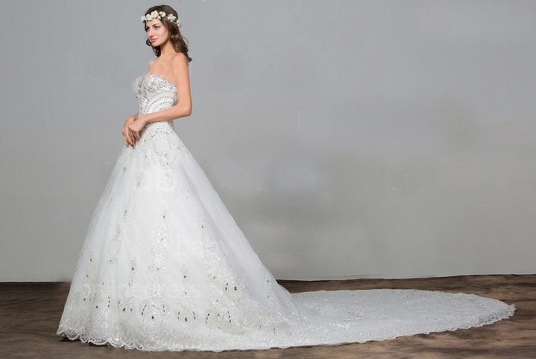vestido de novia boda cola larga elegante hermoso princesa