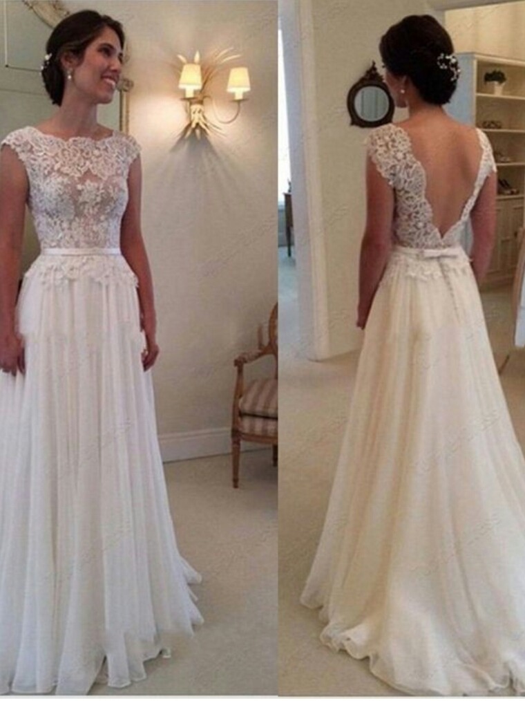 vestido de novia de encaje y muselina de seda $6999 - $ 5.500,00 en