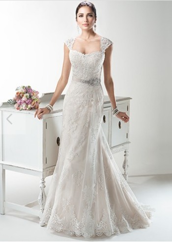 vestido de novia encaje diseñadora maggie sottero - s/ 1.800,00 en