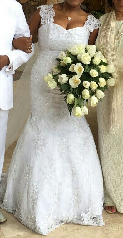 vestido de novia encaje frances - $ 5,000.00 en mercado libre
