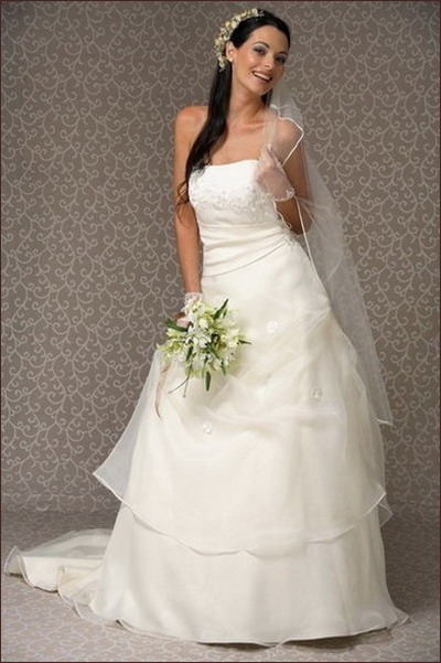 vestido de novia modelo celine color ivory nº40, casablanca
