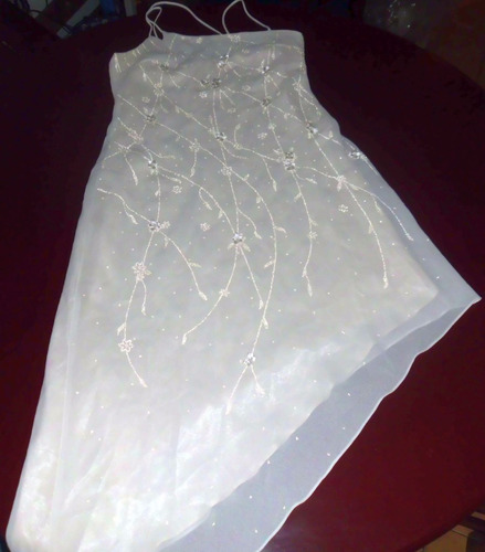 vestido de novia talla s / m color crema - bs. 3.700,00 en mercado libre