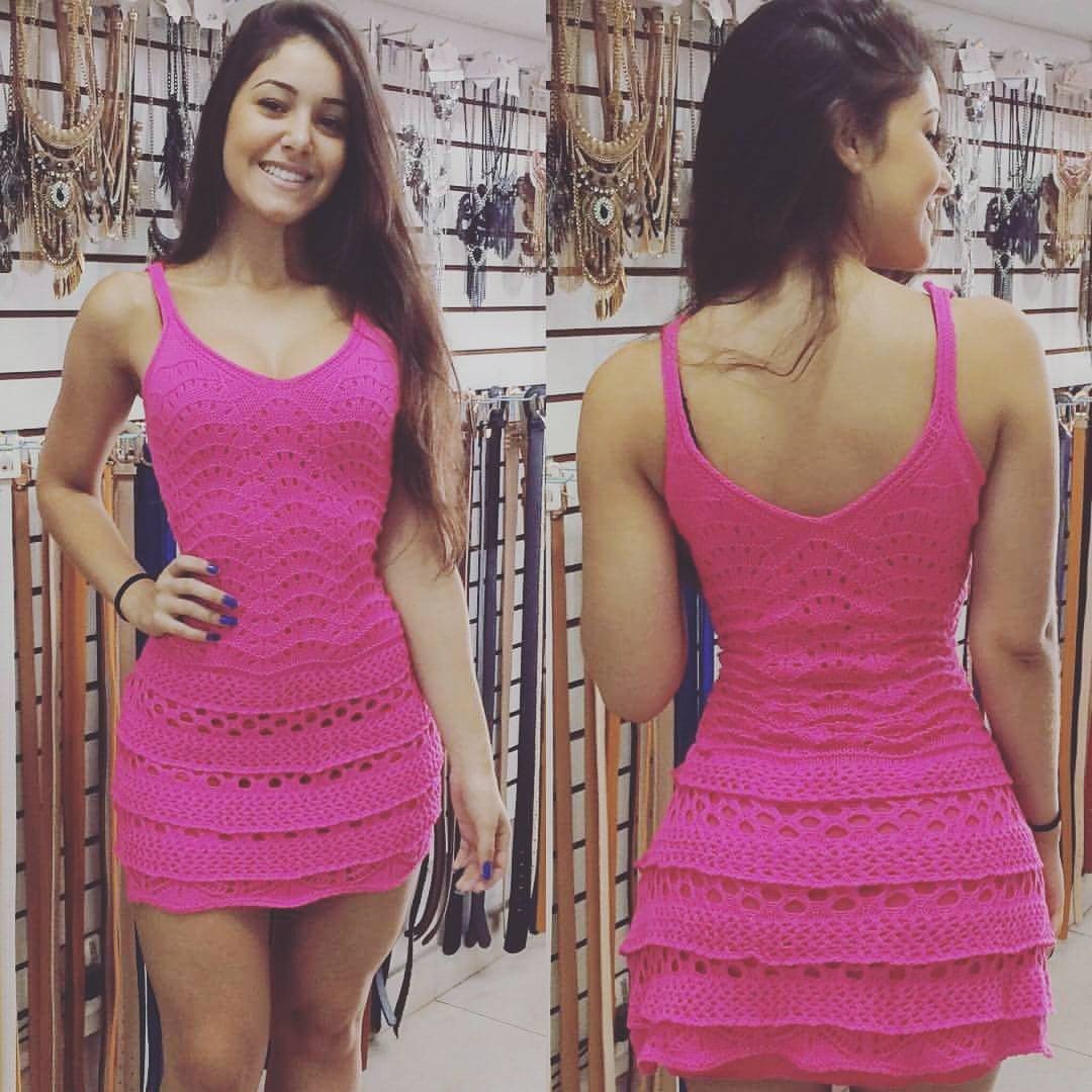 vestido de crochê no mercado livre