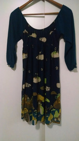 Vestidos Petróleo Mercado De Libre Estampadora En Azul Mujer Auka gYb6vf7y