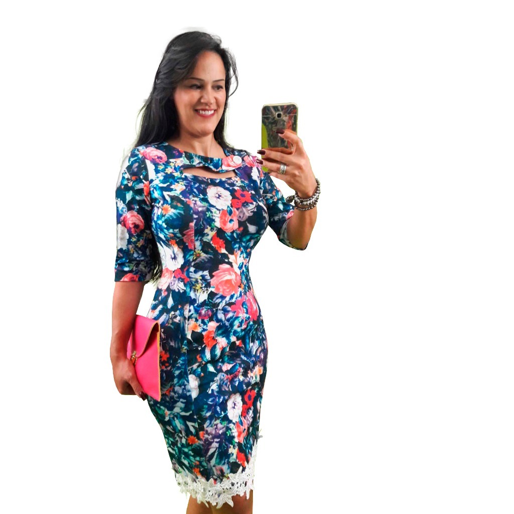 vestidos evangélicos estampados