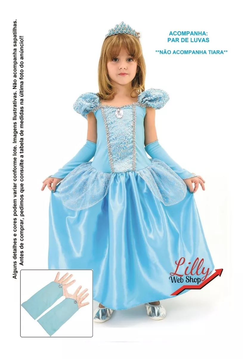 roupa de princesa cinderela