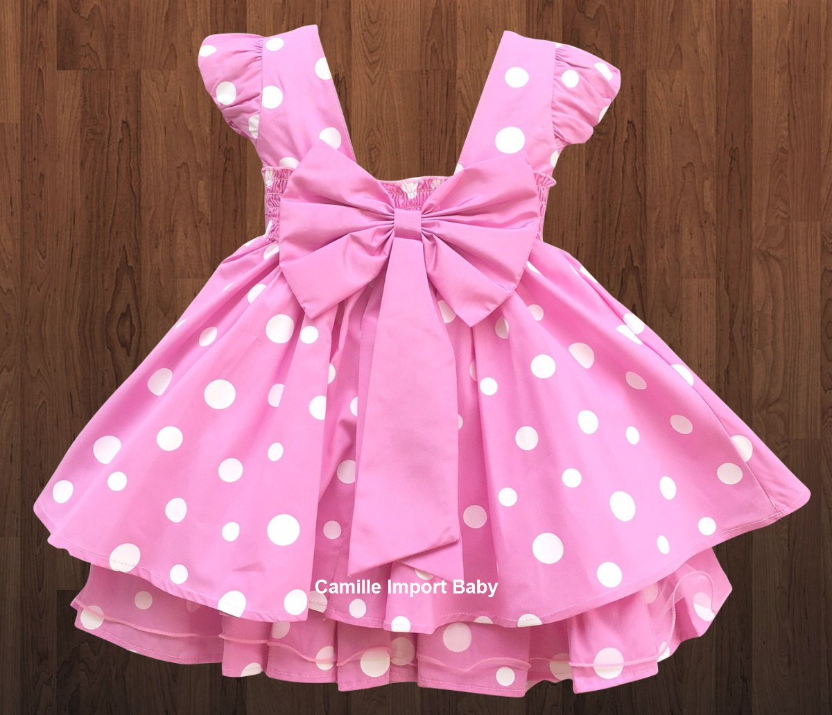 vestido da minnie baby rosa
