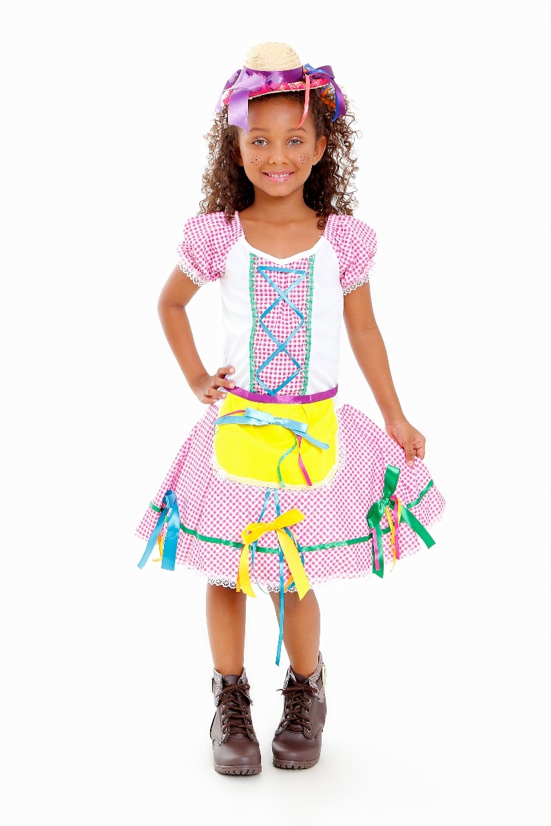 traje caipira infantil feminino