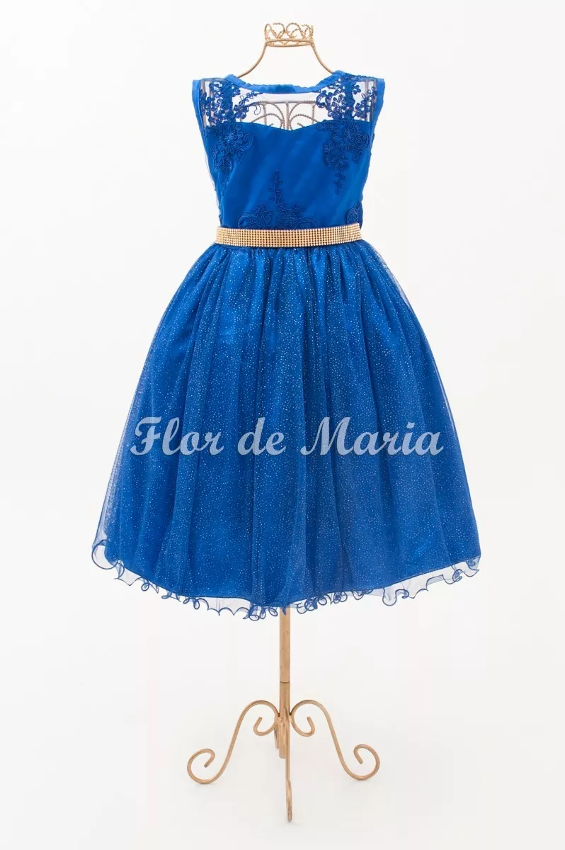 vestido cinderela azul