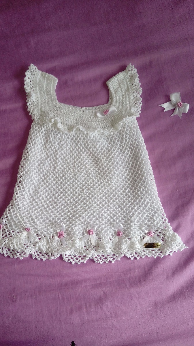 vestido infantil croche