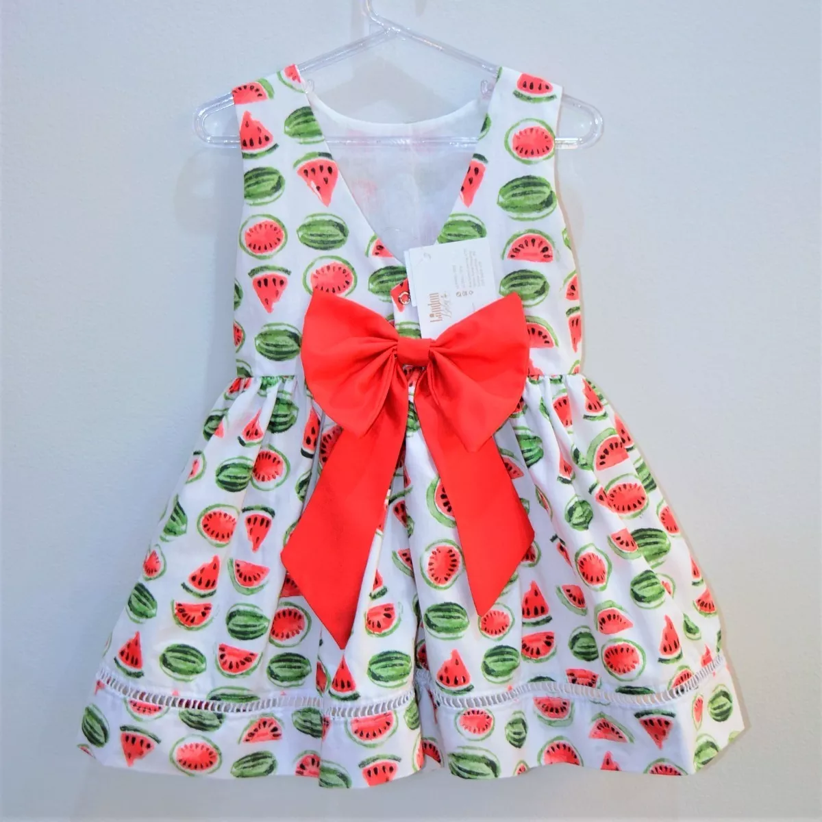 vestido infantil de melancia