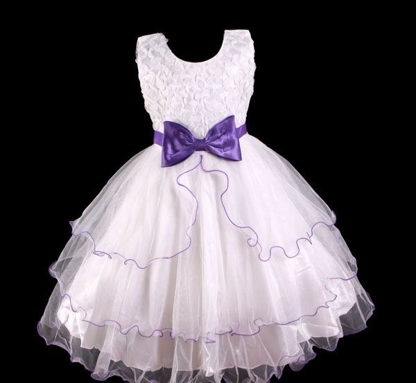 Vestido Infantil Festa/dama/florista/casamento Fitas - R ...
