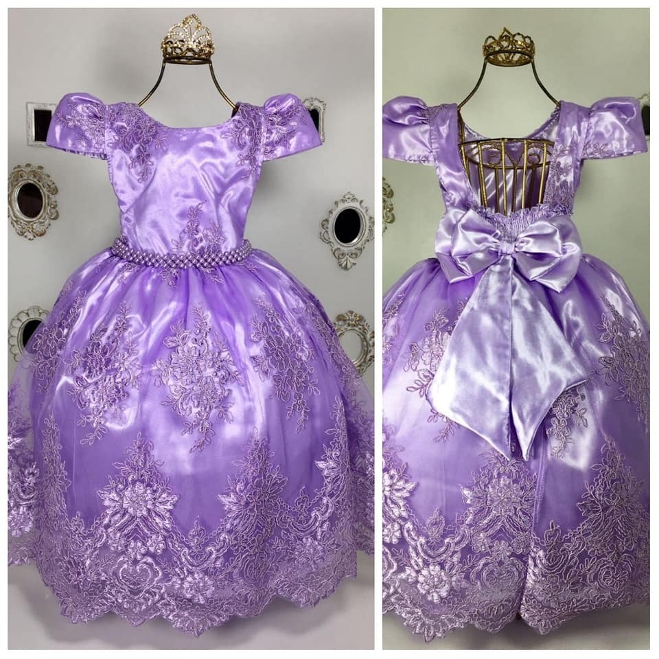vestido infantil luxo princesa