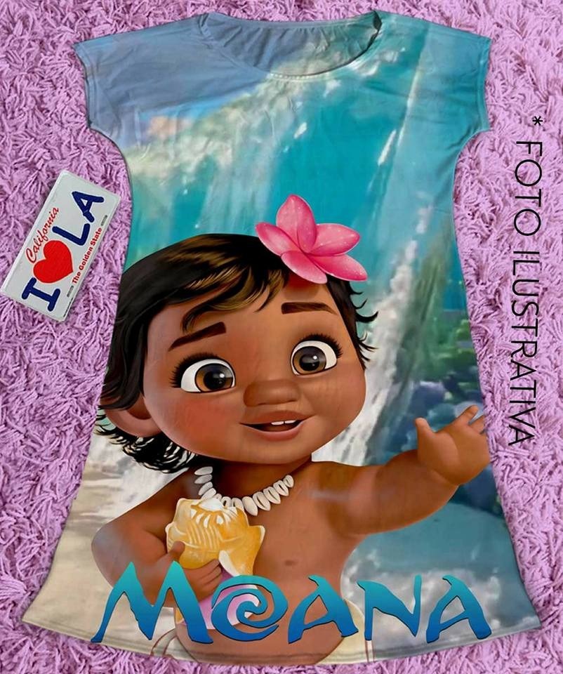 vestido infantil moana baby