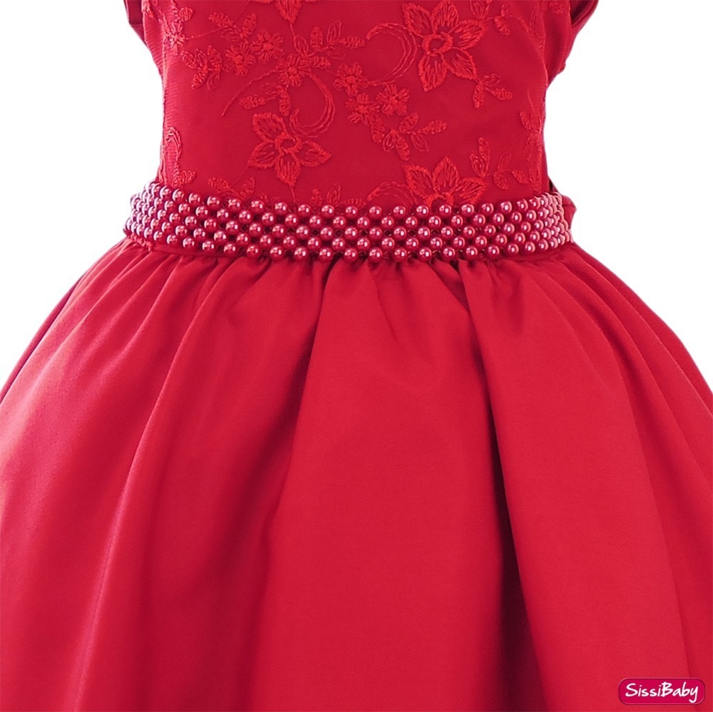 Vestido Infantil Princesa Daminha Formatura Vermelho Luxo R 11390 em Mercado Livre