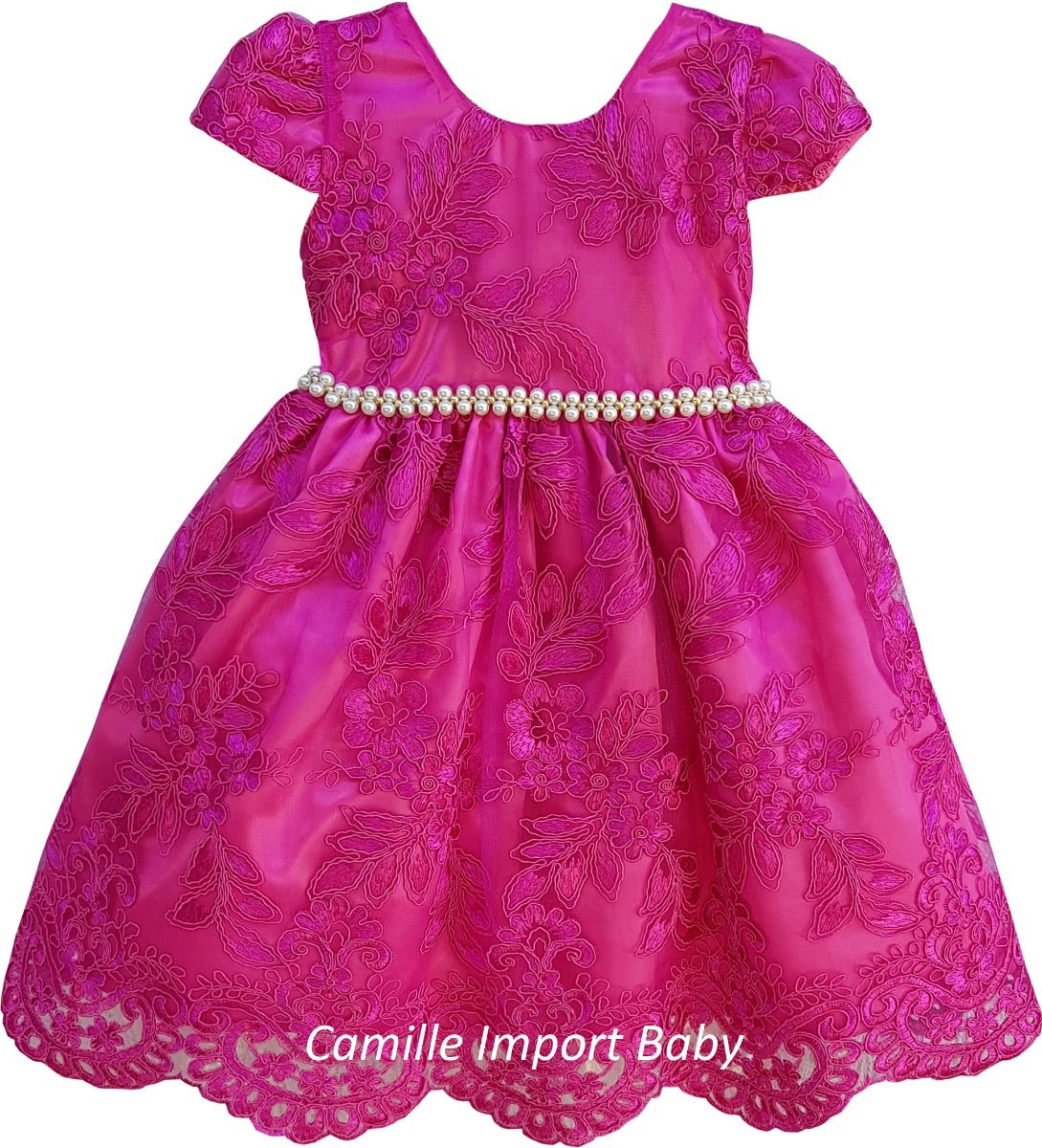 vestido para criança rosa