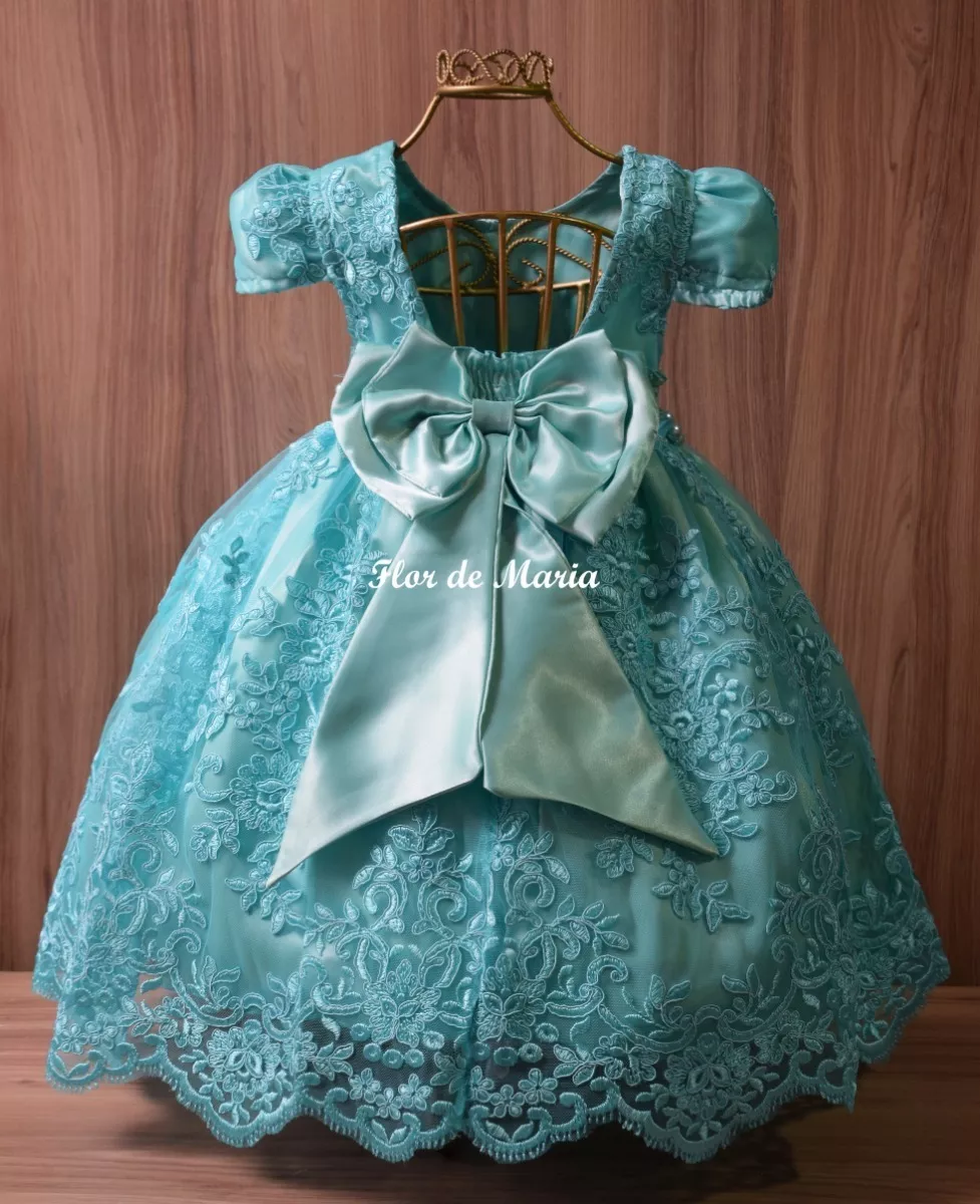 vestido de dama de honra verde tiffany