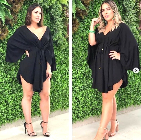 vestido com kimono