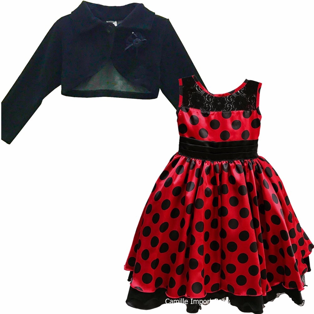 vestido infantil miraculous ladybug