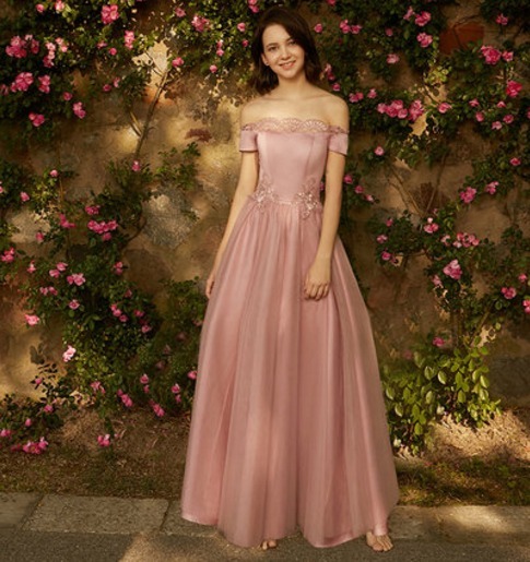 vestido de festa rose longo mercado livre