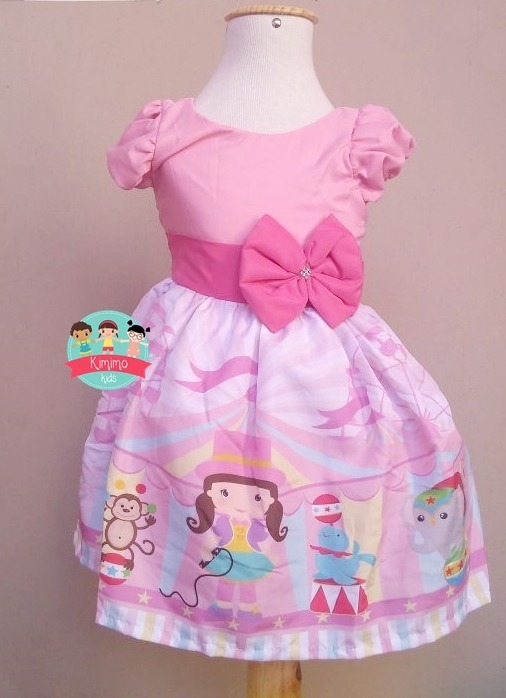 vestido circo rosa mae e filha