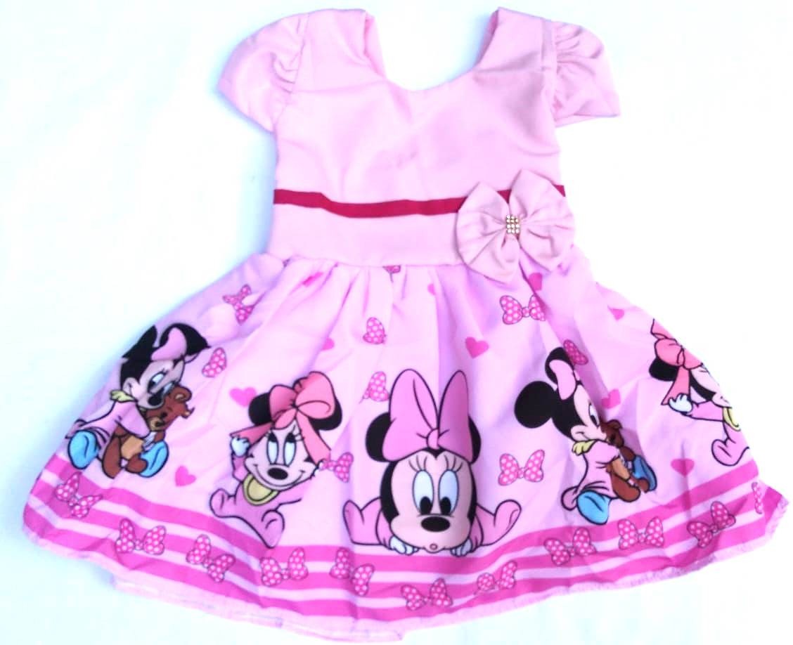 vestido da minnie baby rosa