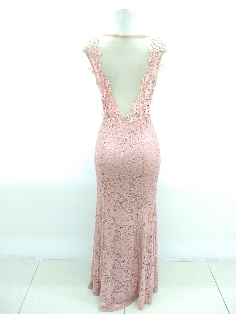 vestido rose longo mercado livre