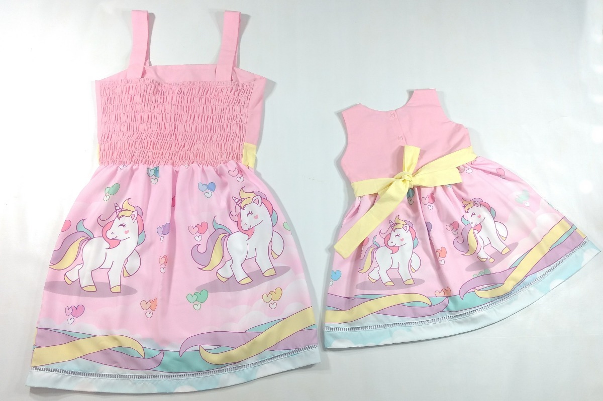 vestido unicornio mae e filha