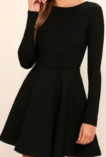 vestido preto rodado de alcinha