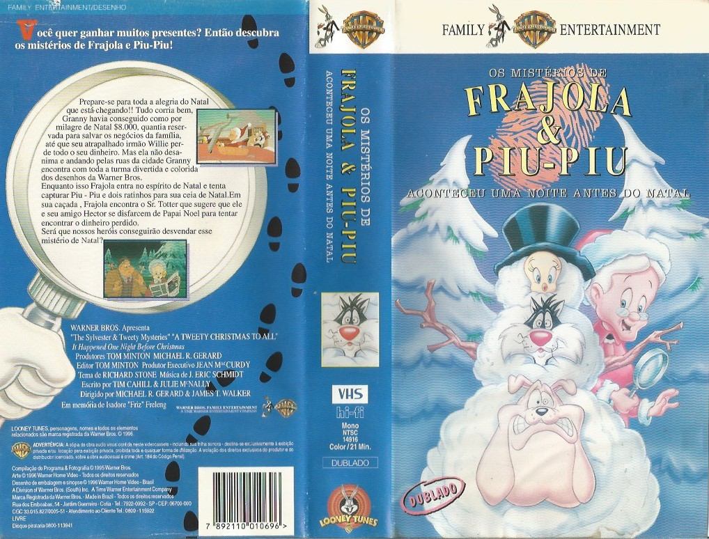 vhs os mistérios de frajola e piu piu aconteceu uma noite r 33