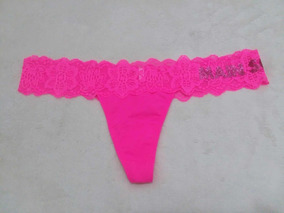 Victoria Secret Ropa Interior Hot Pink Con Encajes Small