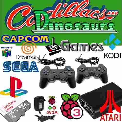 Video Game Multijogos Recalbox Raspberry Pi 3 ++ 2 Controles